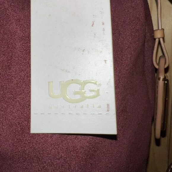 UGG Mahogany Classic Suede Leather Hobo Shoulder Handbag Purse Style TEO12 NWT - Picture 4 of 4